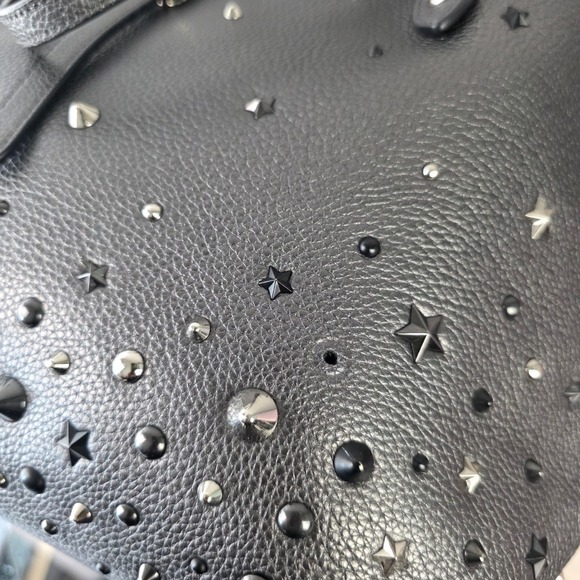 Coach Market Tote Star Rivet Leather Studded Shoulder Bag 59504 Graphite Gray - Picture 15 of 16